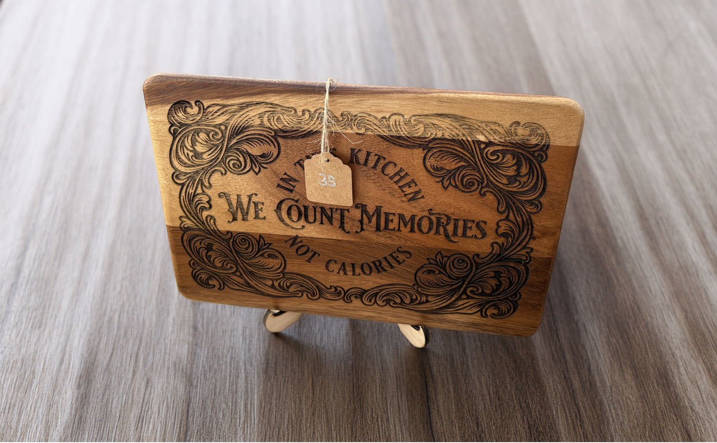 Decor Breadboard "We Count Memories Not Calories"