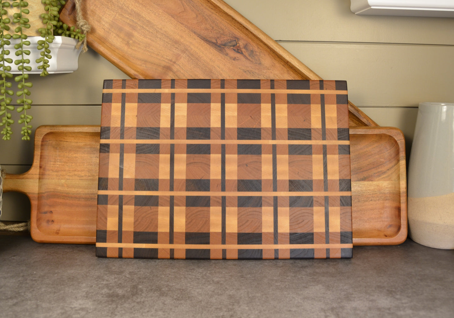 Plaid Butcher Block