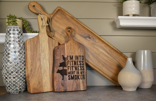 Cutting Board "Into Fitness" Decor